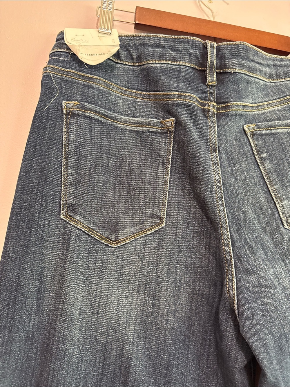 KanCan High Rise Wide Leg Essential Fit Dark Wash Jeans Size 15/31L - Picture 5 of 8